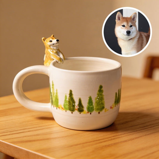 Custom Pet 3D Hanging Mug – Personalized Pet Ceramic Cup - personalized pet gift detail image 2