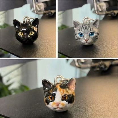 Custom 3D Pet Portrait Pendant – personalization and design detail