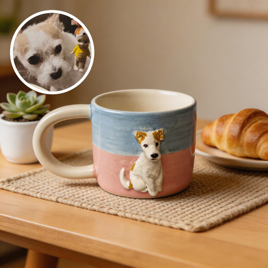 Custom Pet Full-Body 3D Ceramic Mug - personalized pet gift main product image