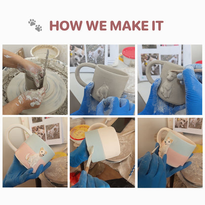 Custom Pet Full-Body 3D Ceramic Mug – size and style reference