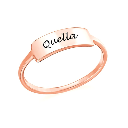Full Silver Name1 Ring – size and style reference