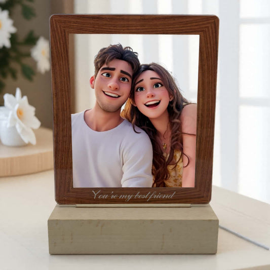 Custom Acrylic Photo Frame with LED Light – Perfect for Personalized Gifts and - personalized pet gift detail image 2