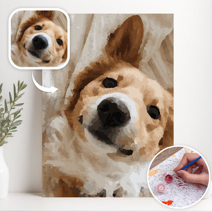 Paint My Pet by Numbers - Personalized Pet Portraits – material and finish detail