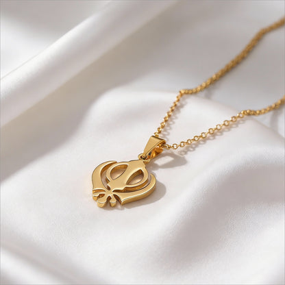 Khanda sahib Necklace – design and construction detail