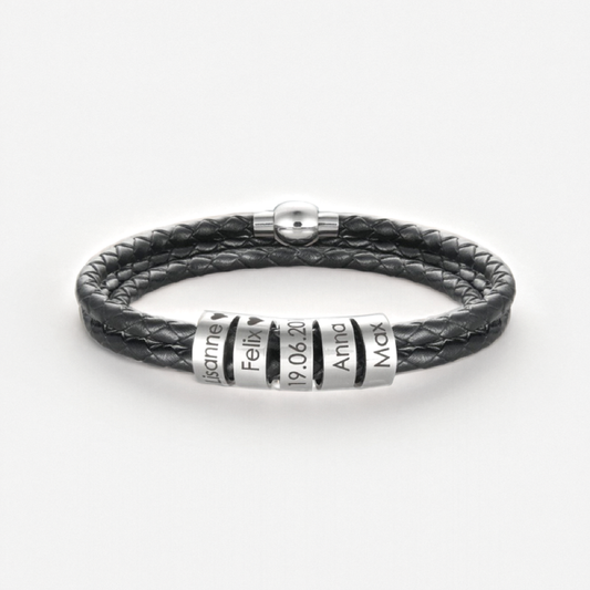 Personalized Multiple Name Bracelet for Men - custom personalized jewelry main product image