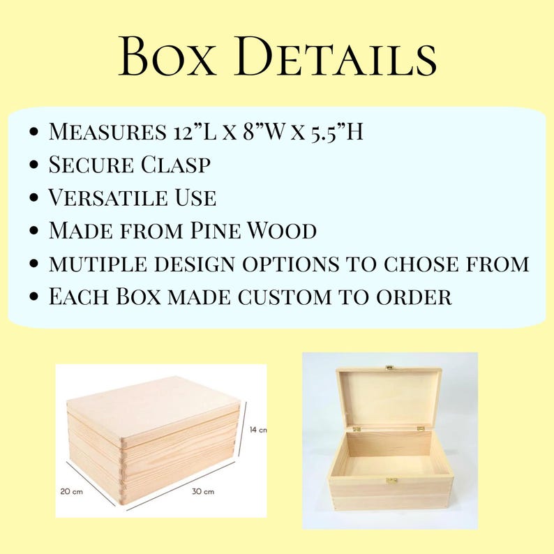 Personalized White Boho Wedding Keepsake Box - Couple Gift - image 1