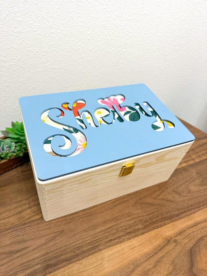 Personalized Baby Memory Box - Engraved Gift for New Mom - image 3