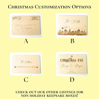Personalized Christmas Eve Wooden Crate - Santa Gift Box - image 3
