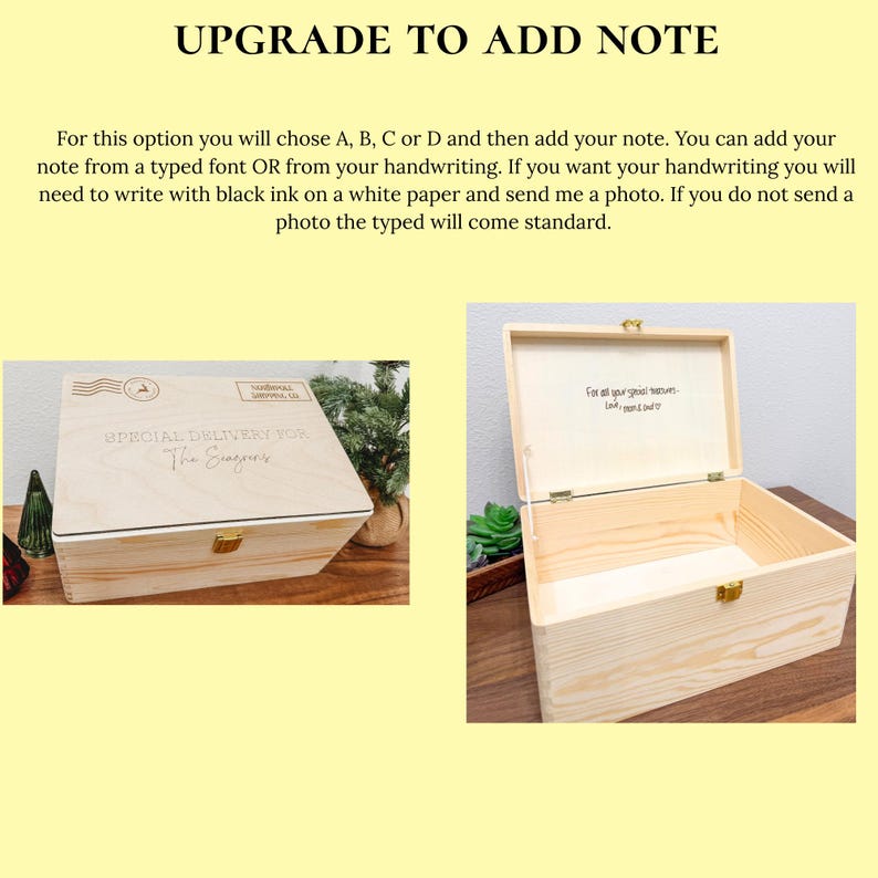 Custom Wooden Easter Box for Children - Personalized Gift Crate - image 5