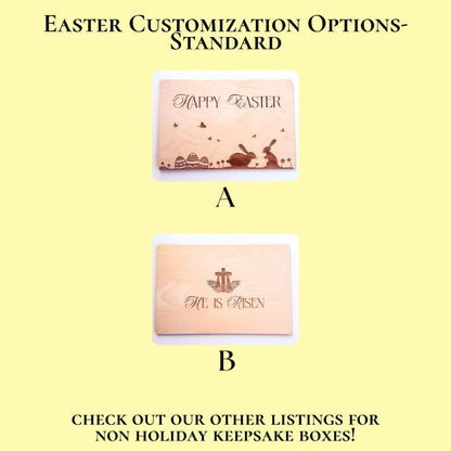 Personalized Easter Wooden Crate - Custom Spring Gift Box - image 3