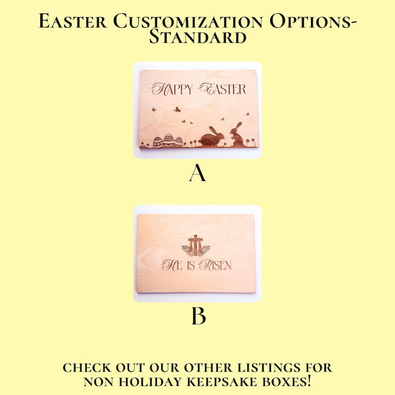 Luxury Personalized Easter Treasure Chest - Wooden Gift Box - image 3