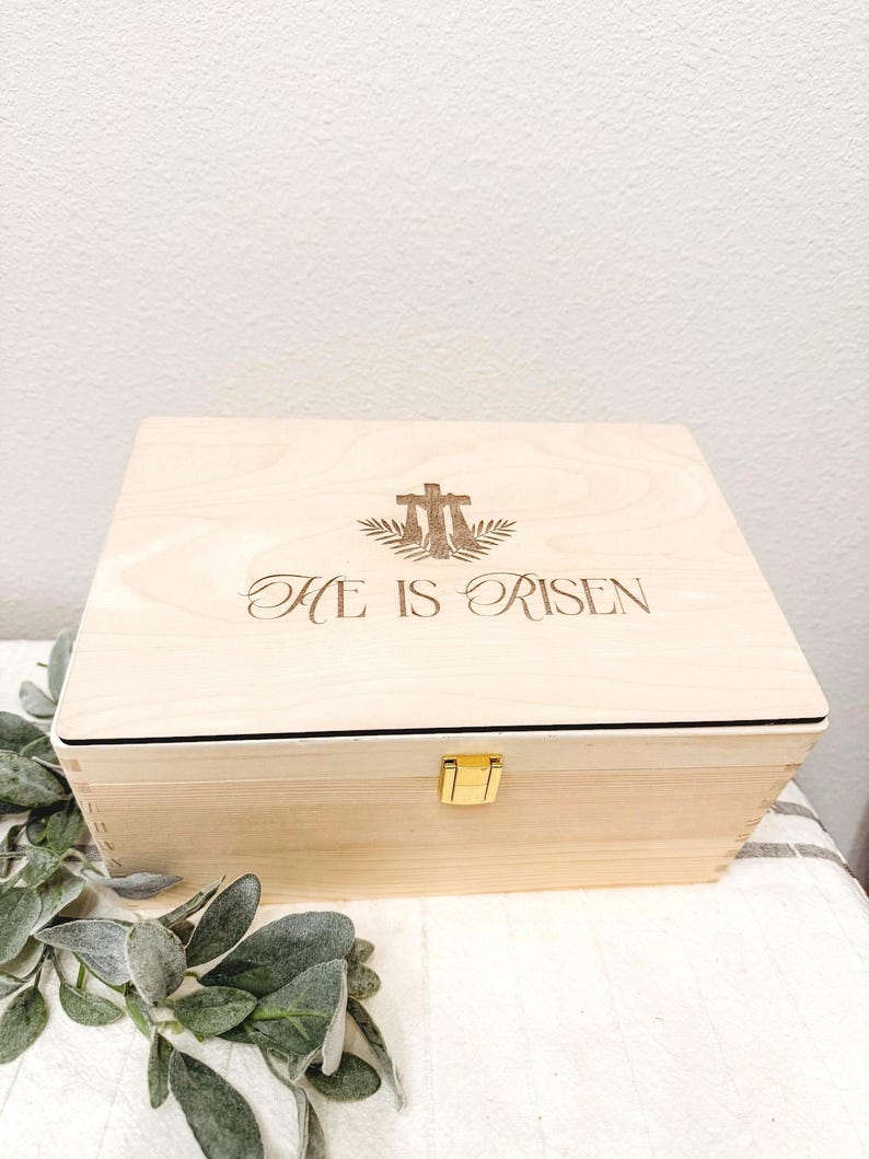 Personalized Easter Delivery Wooden Crate - Kids Gift Box - image 1