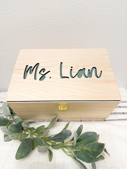 Personalized Engraved Wooden Treasure Box - Custom Memory Gift - image 2