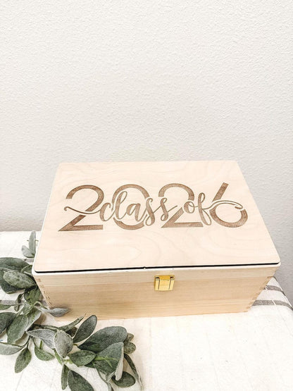 Personalized Graduation Memory Box - Wooden Time Capsule Gift - image 3