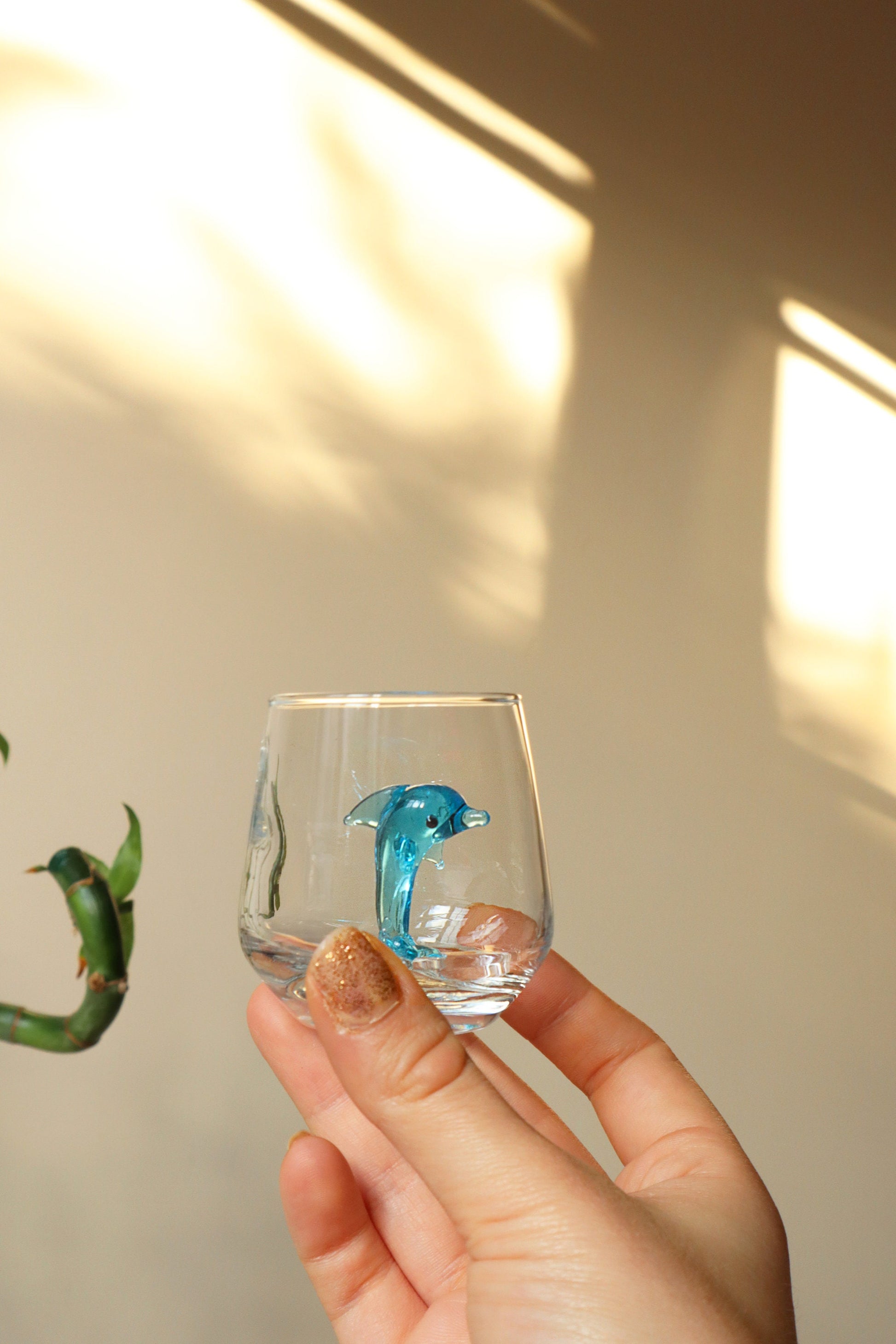 Ocean animal shot glasses arranged for party barware