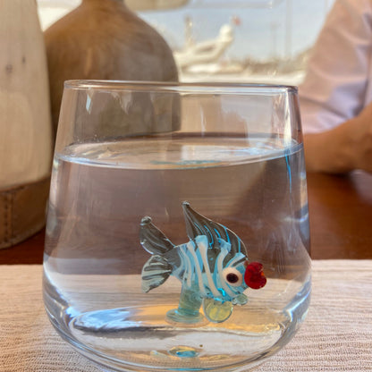 Sea animal figurine glass shown from a close angle