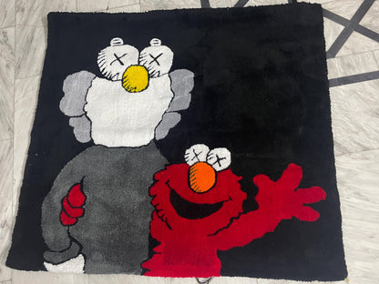 Custom Character Tufted Rug - Cute Room Accent – handmade design detail