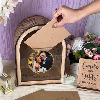 Wedding card box wooden sign option