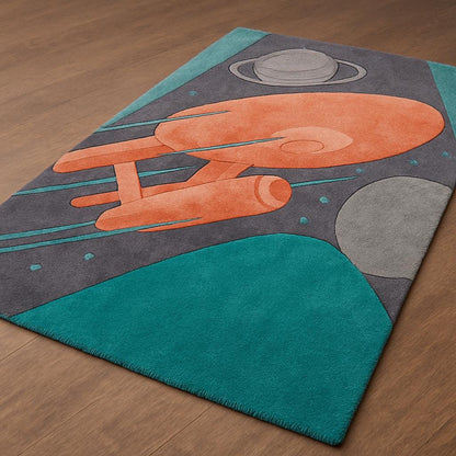 Custom Area Tufted Rug - Personalized Home Decor – close-up product detail