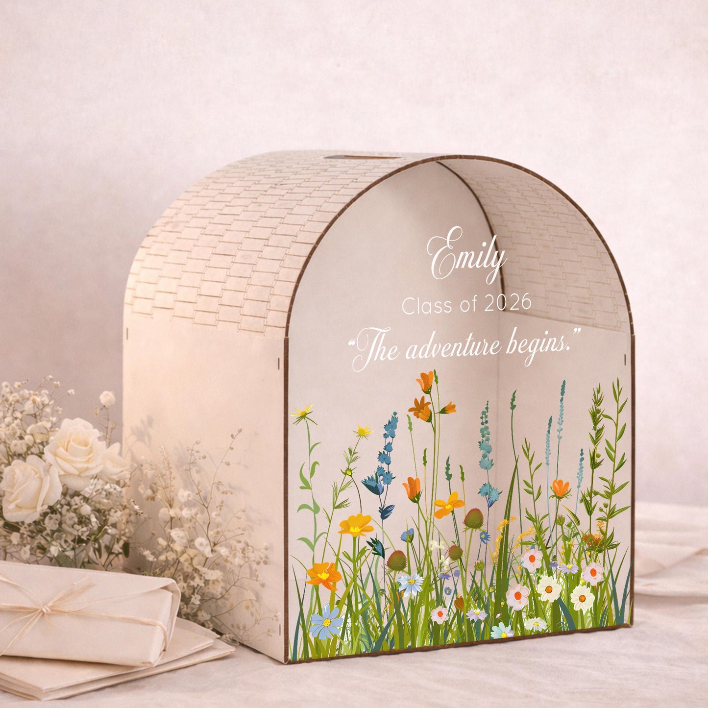 Class of 2026 graduation keepsake card box