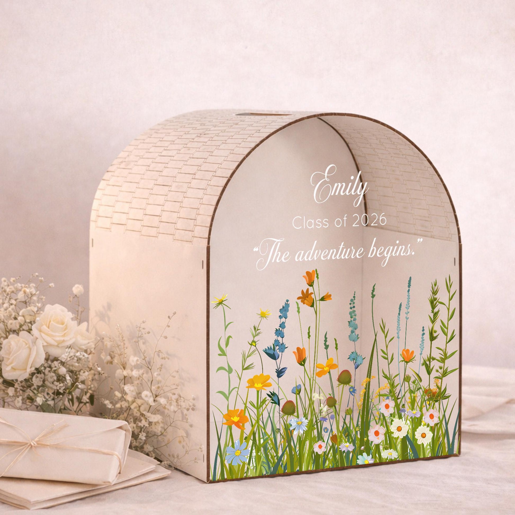 Class of 2026 graduation keepsake card box