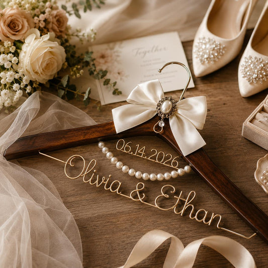 Personalized Bridal Hanger with Wire Name - BOYOGO personalized gift main image