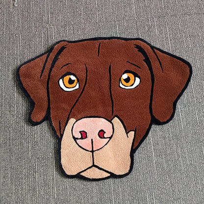 Custom Pet Portrait Tufted Rug - Personalized Rug – alternate product view