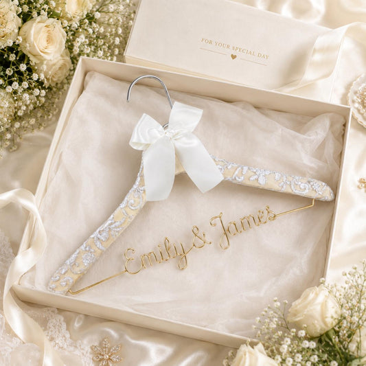 Personalized Bridal Hanger with Wire Name - BOYOGO personalized gift