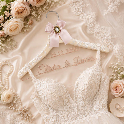 Personalized Bridal Hanger with Wire Name - BOYOGO personalized gift