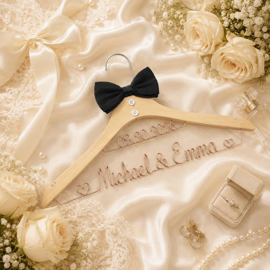 Personalized Bridal Hanger with Wire Name - BOYOGO personalized gift main image