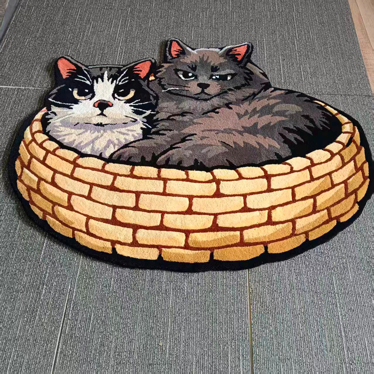 Custom Pet Portrait Tufted Rug - BOYOGO custom rug main image