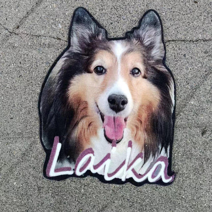 Custom Pet Portrait Tufted Rug - Personalized Rug – size and style reference
