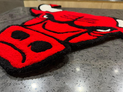 Custom Pet Portrait Tufted Rug - Personalized Rug – handmade design detail