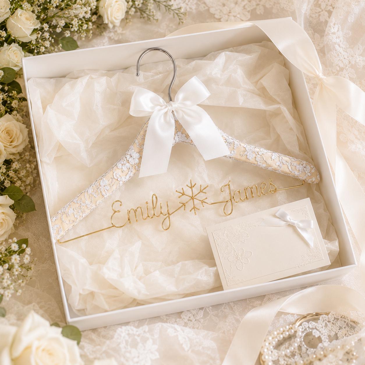 Personalized Bridal Hanger with Wire Name - BOYOGO personalized gift
