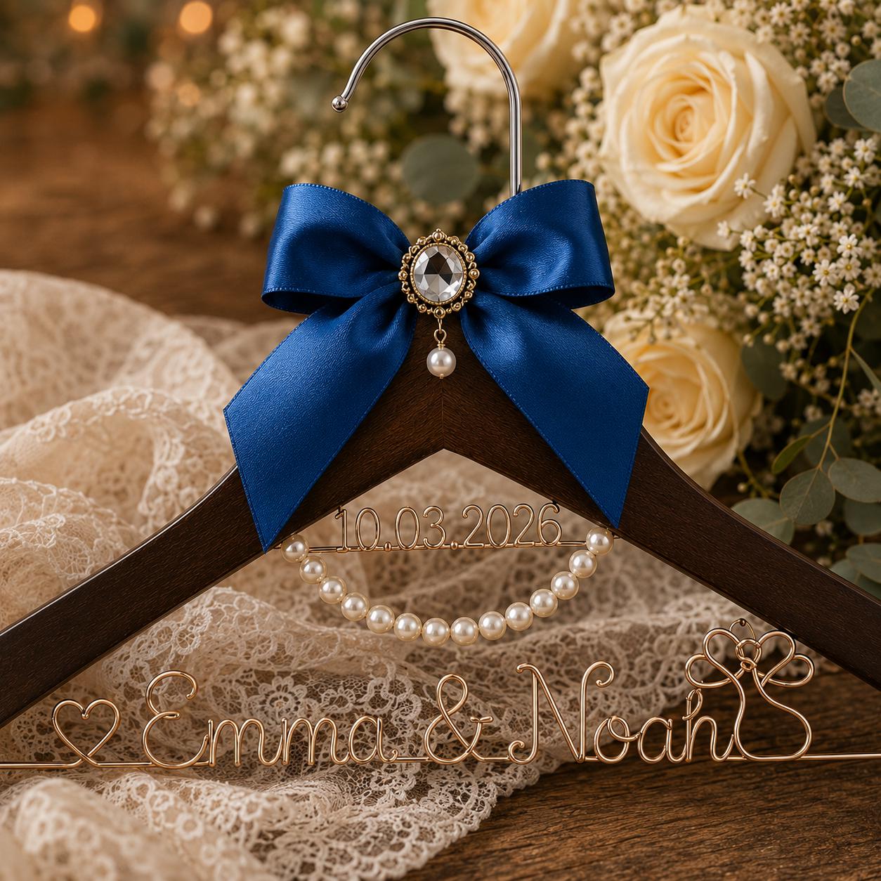 Personalized Bridal Hanger with Wire Name - BOYOGO personalized gift