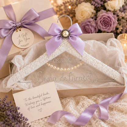 Personalized Bridal Hanger with Wire Name – additional product view