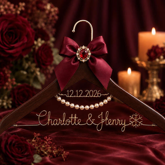 Personalized Bridal Hanger with Wire Name - BOYOGO personalized gift