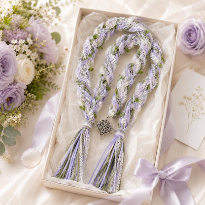 Personalized Woven Handfasting Cord, Celtic Wedding Unity Rope, Tie The Knot Ceremony Keepsake – size and style reference