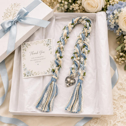 Personalized Woven Handfasting Cord, Celtic Wedding Unity Rope, Tie The Knot Ceremony Keepsake – size and style reference