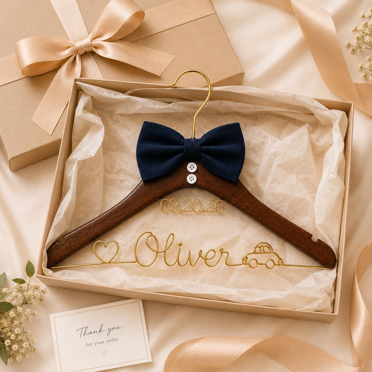 Personalized Groom Suit Hanger with Custom Name - BOYOGO personalized gift