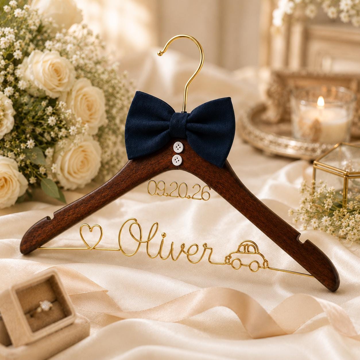 Personalized Groom Suit Hanger with Custom Name - BOYOGO personalized gift