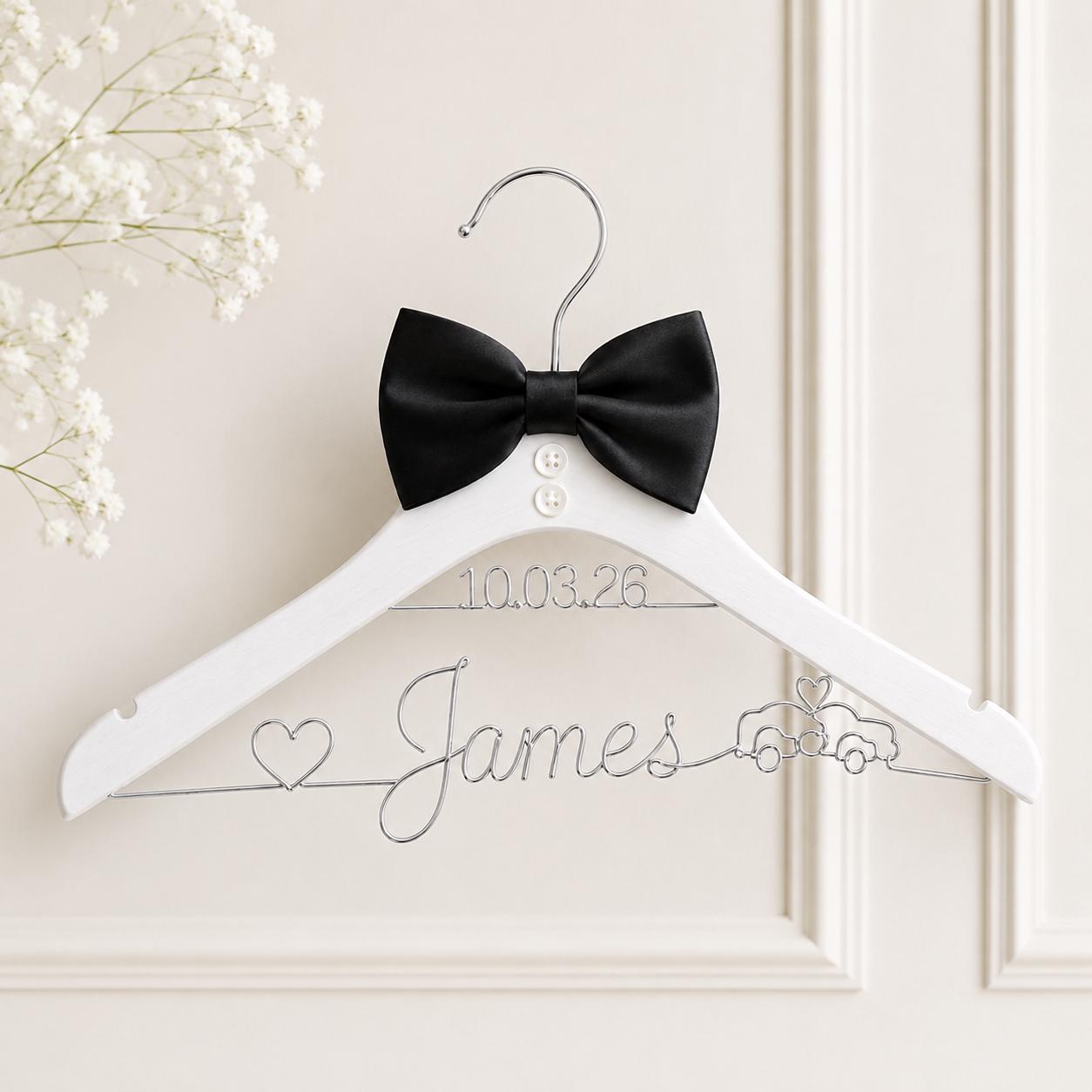 Personalized Groom Suit Hanger with Custom Name - BOYOGO personalized gift main image