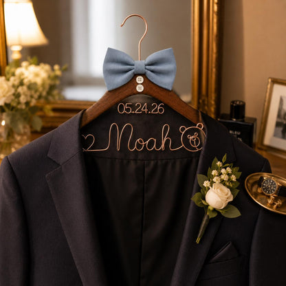 Personalized Groom Suit Hanger with Custom Name - BOYOGO personalized gift main image