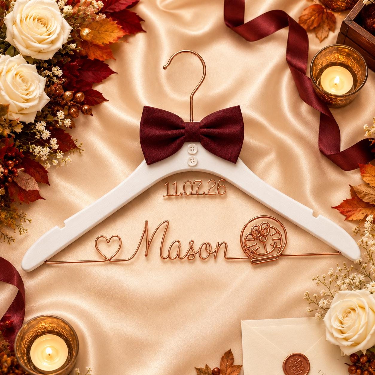 Personalized Groom Suit Hanger with Custom Name - BOYOGO personalized gift
