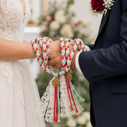 Custom Braided Wedding Handfasting Cord, Celtic Unity Rope, Personalized - personalized wedding handfasting cord main product