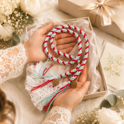 Custom Braided Wedding Handfasting Cord, Celtic Unity Rope, Personalized Ceremony Keepsake – alternate product view