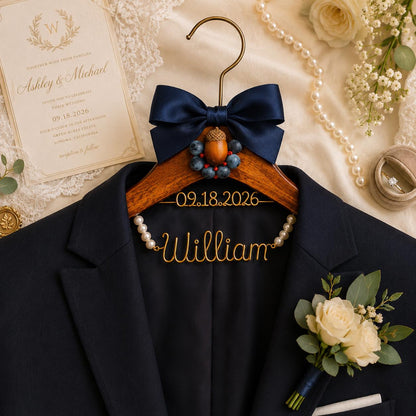 Personalized Bridal Hanger with Wire Name – alternate product view