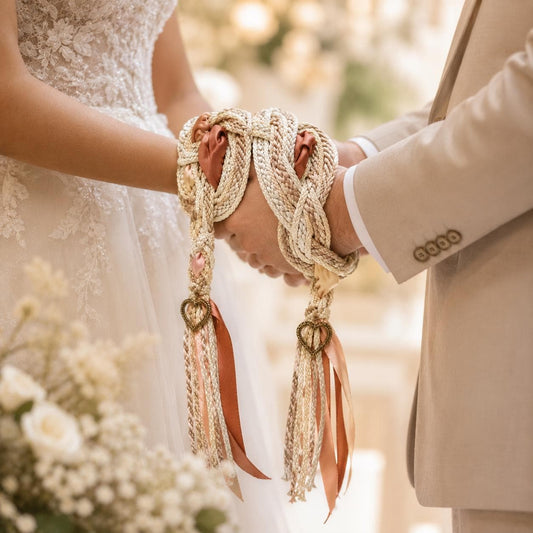 Personalized Woven Handfasting Cord, Celtic Wedding Unity Rope, Tie The Knot Ceremony Keepsake