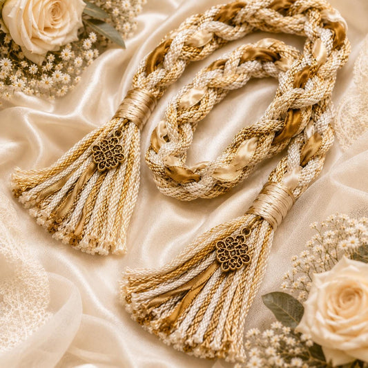 Personalized Woven Handfasting Cord, Celtic Wedding Unity Rope, Tie The Knot Ceremony Keepsake