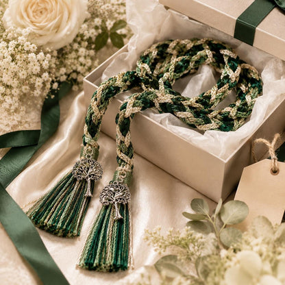 Personalized Woven Handfasting Cord, Celtic Wedding Unity Rope, Tie The Knot - personalized wedding handfasting cord main